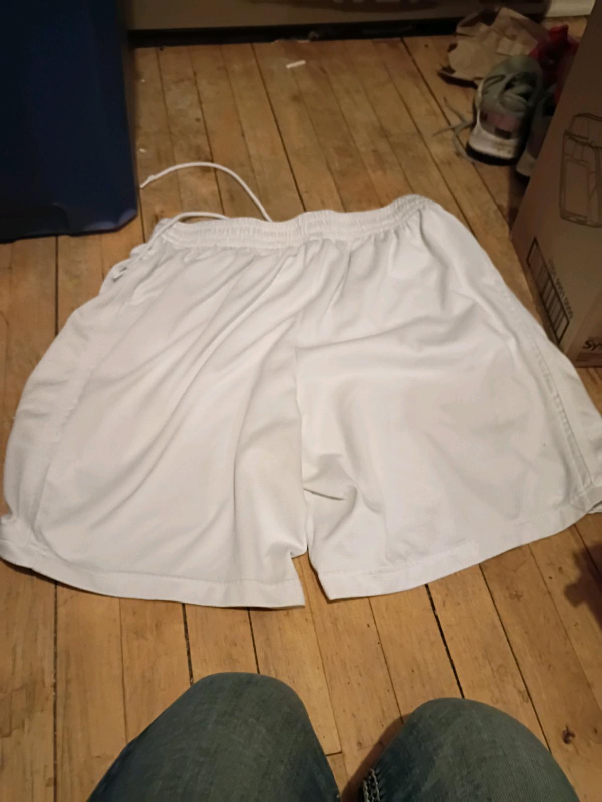 white air Jordan shorts size xl