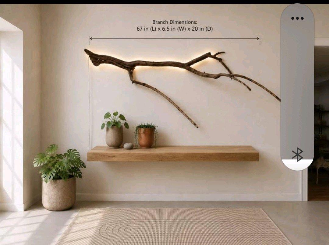 Luxury Handcrafted natural Wood wall light Rustic Modern Ele
