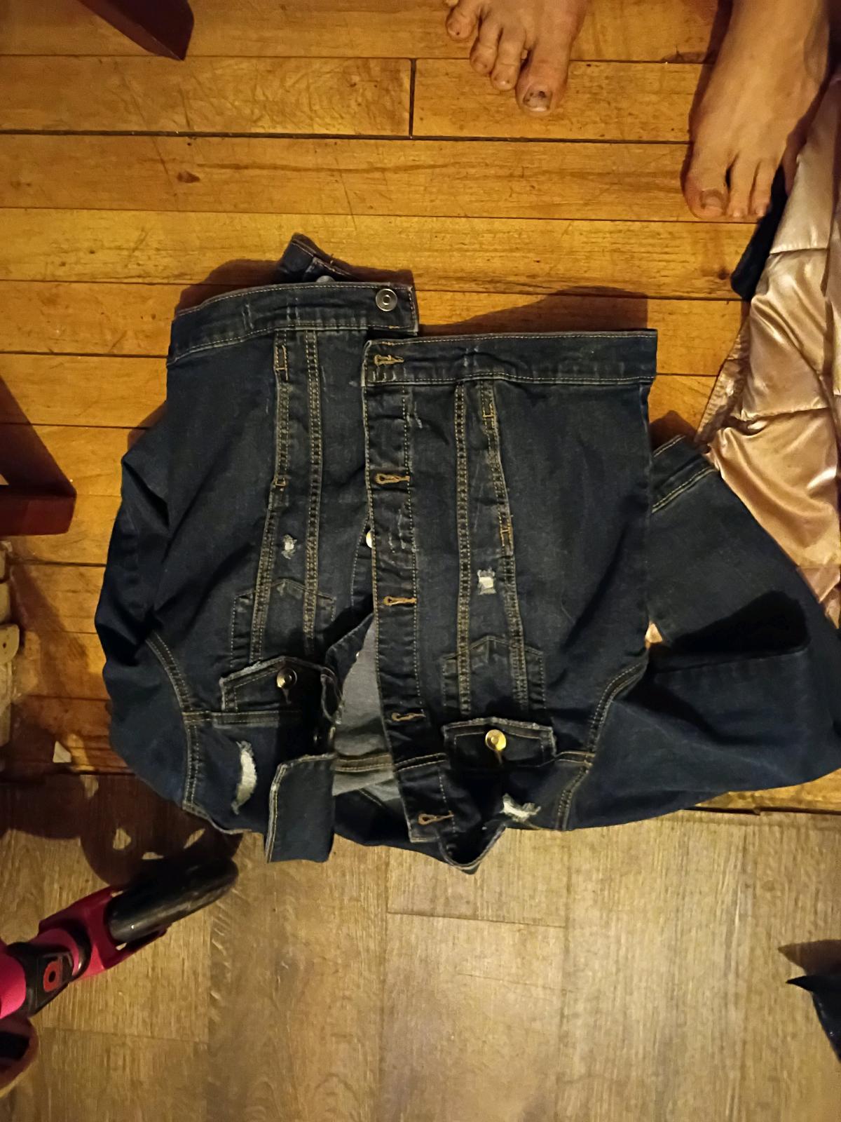 blue jean jacket size 10 12