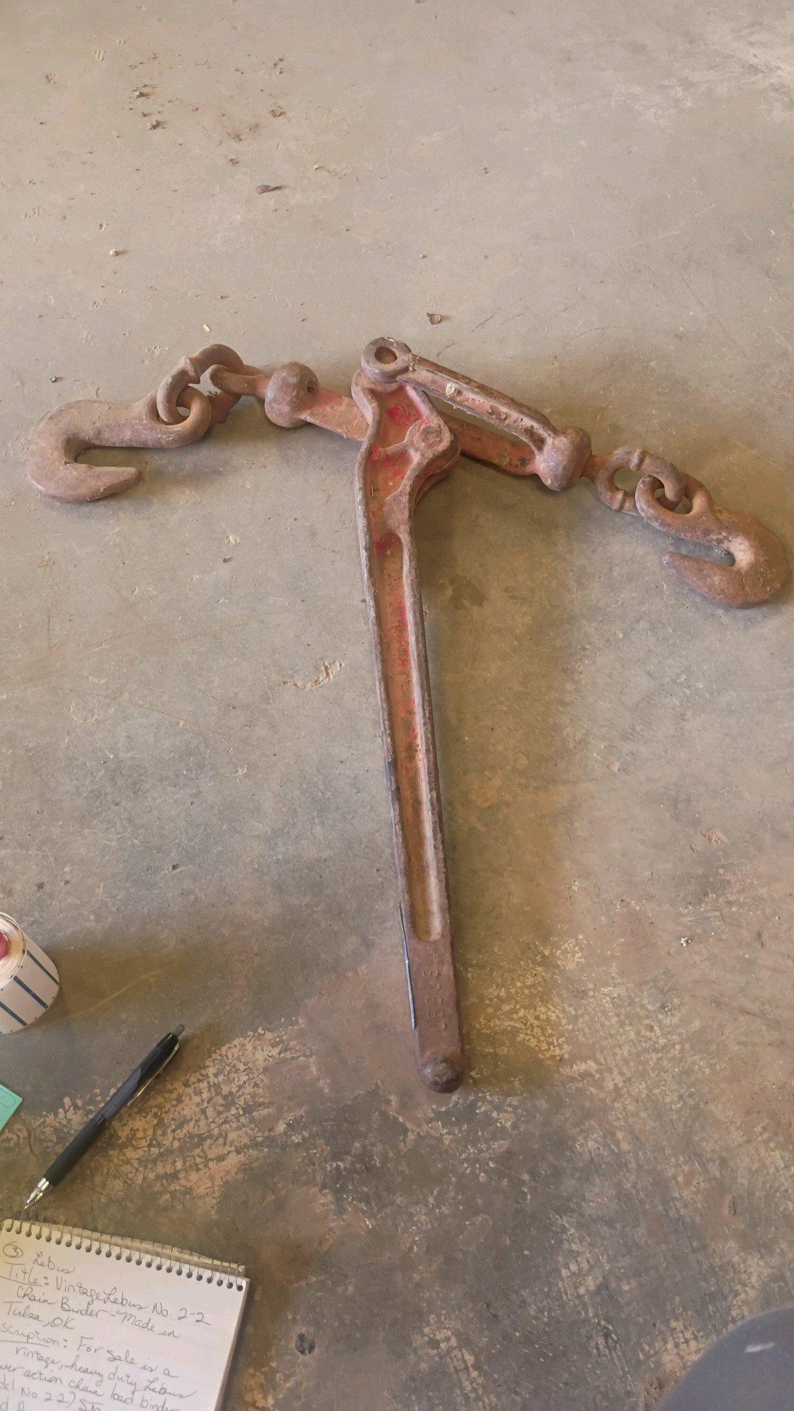 Vintage Lebus Lever Style Load Binder Authentic USA Industri