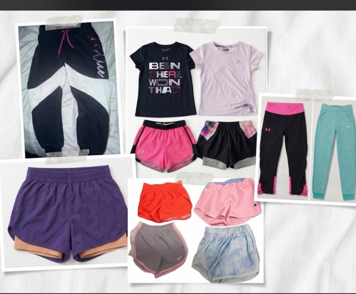 12 piece BUNDLE girls athletic