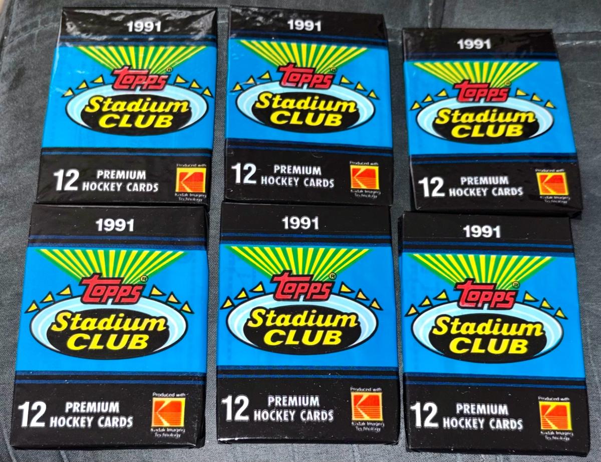 1991 Stadium Club Hockey Cards Lot of 6 Nee