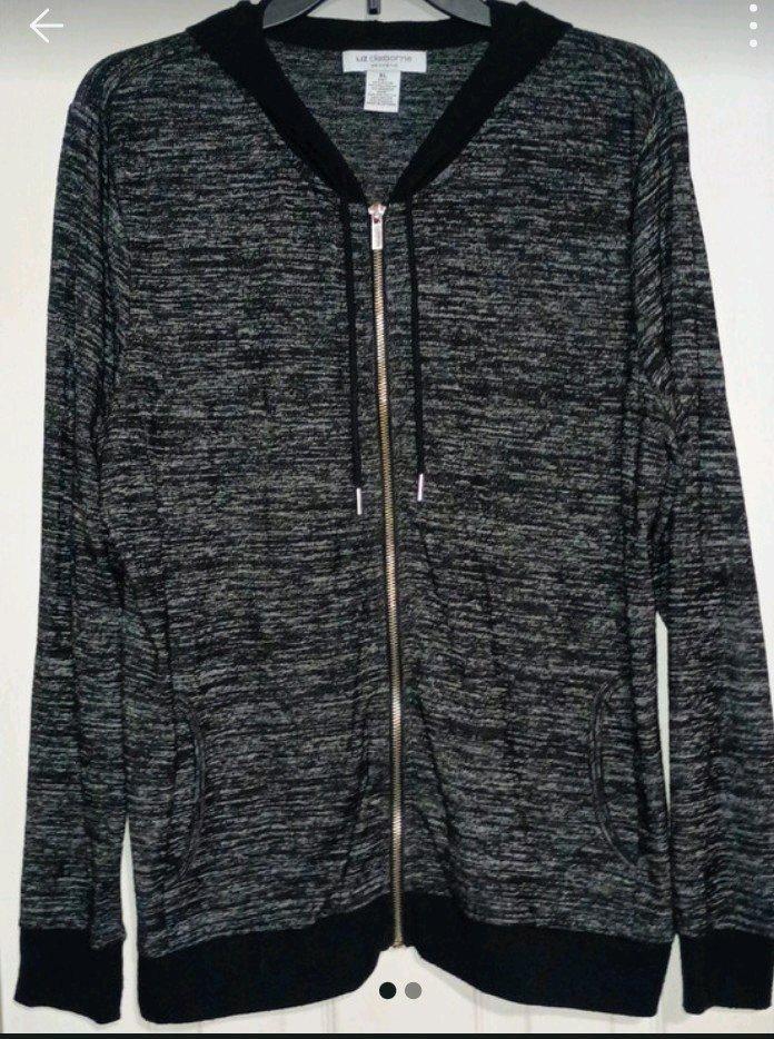 Liz Claiborne hooded zip up jacket