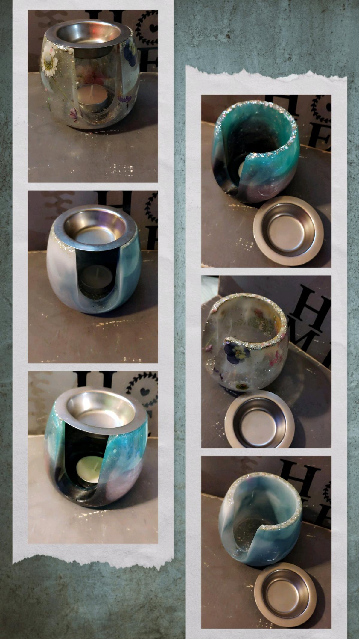 Handcrafted resin wax warmers