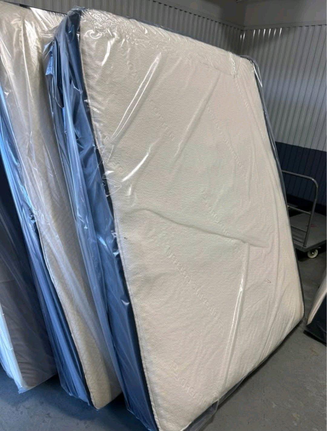 Brand New Mattress  Box Spring  Metal Frame  Inbox For Price