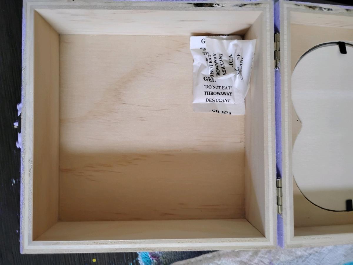 wooden heart box