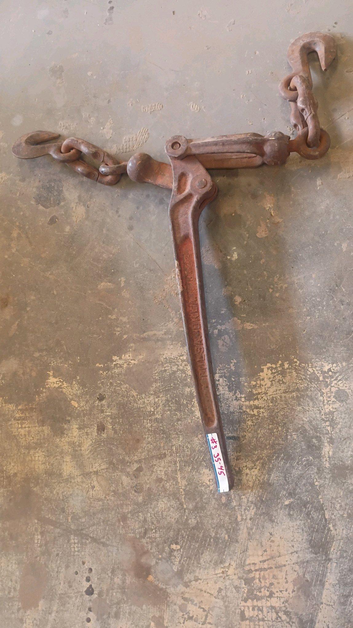 Vintage Lebus No 2 2 Chain Binder Made in Tulsa Oklahoma