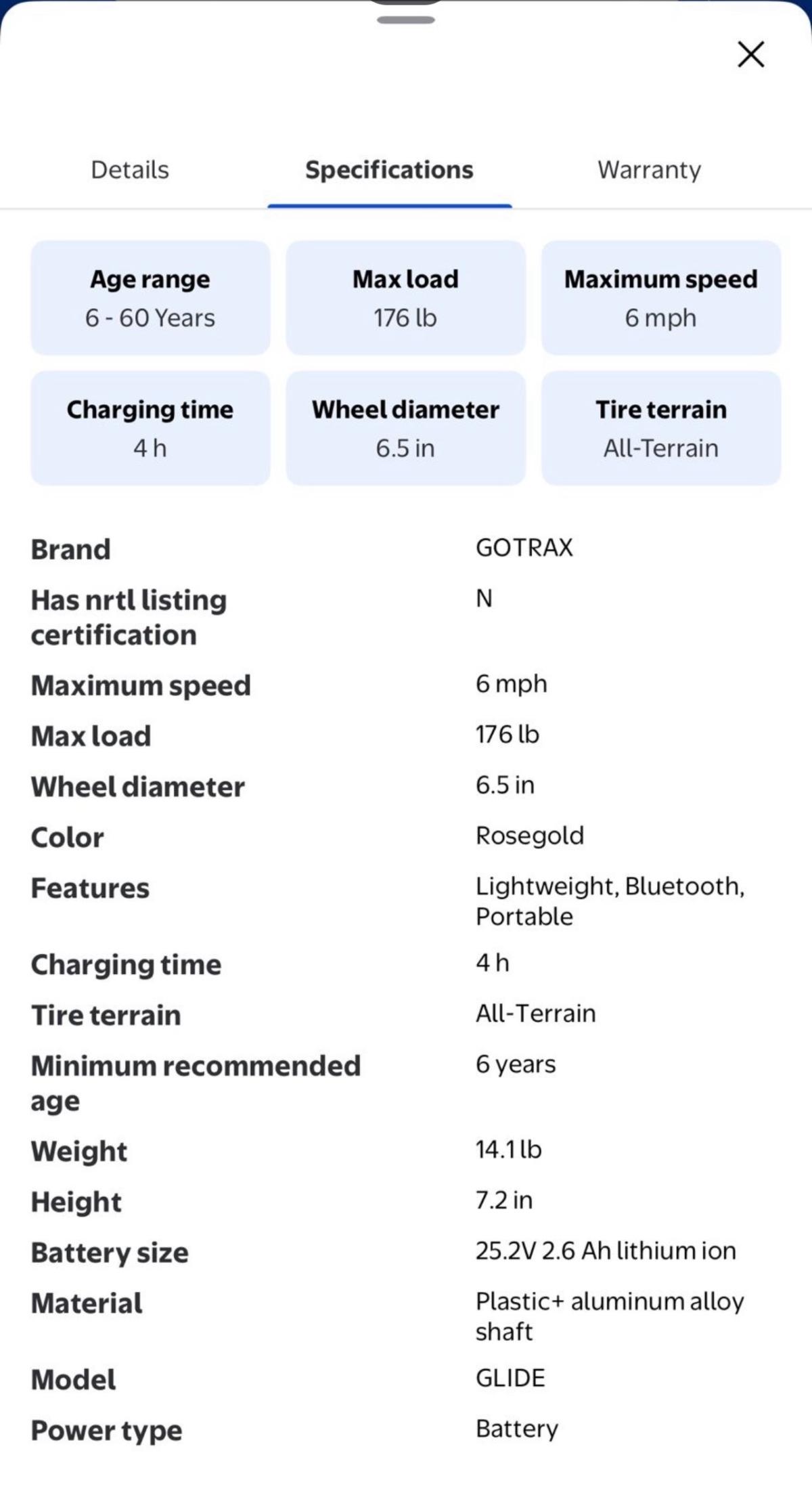 GoTrax Hoverboard