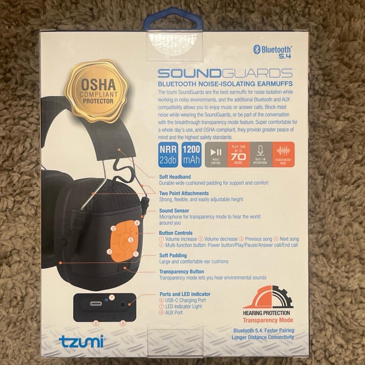 Noise Isolating Earmuffs Bluetooth