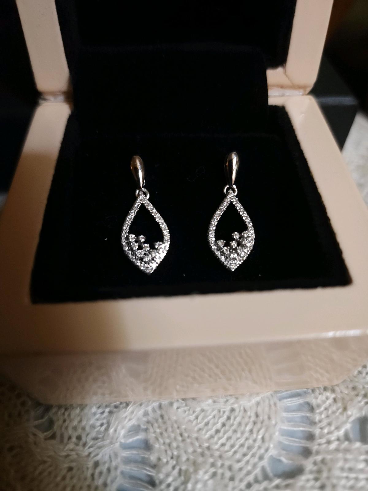 White Gold Diamond Earrings