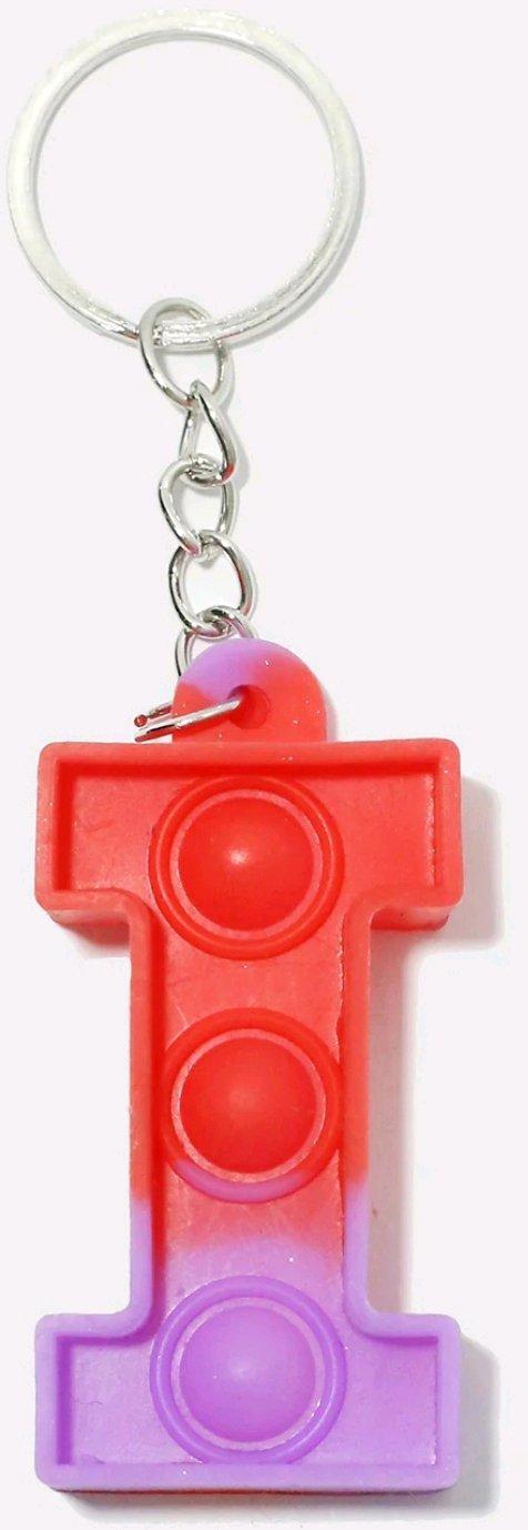 Alphabet Push Pop Keychain  I