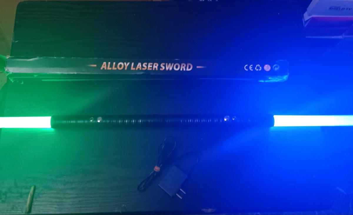 ALLOY LASER LIGHTING TOY SWORD