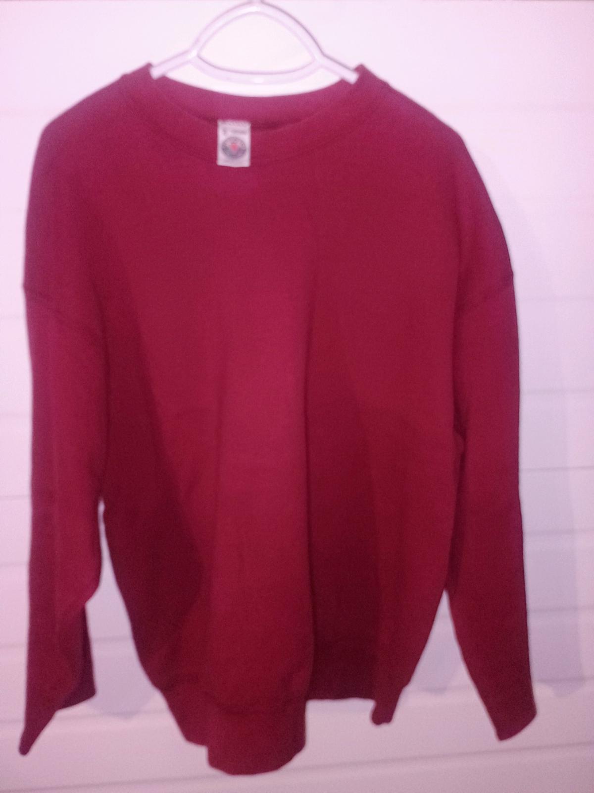 Vintage 90s MunsingWear Burgandy Blank Sweatshirt Made USA