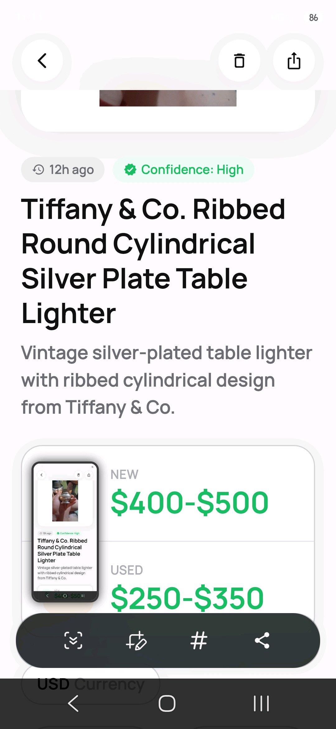 a tiffany n co antique table lighter zippo