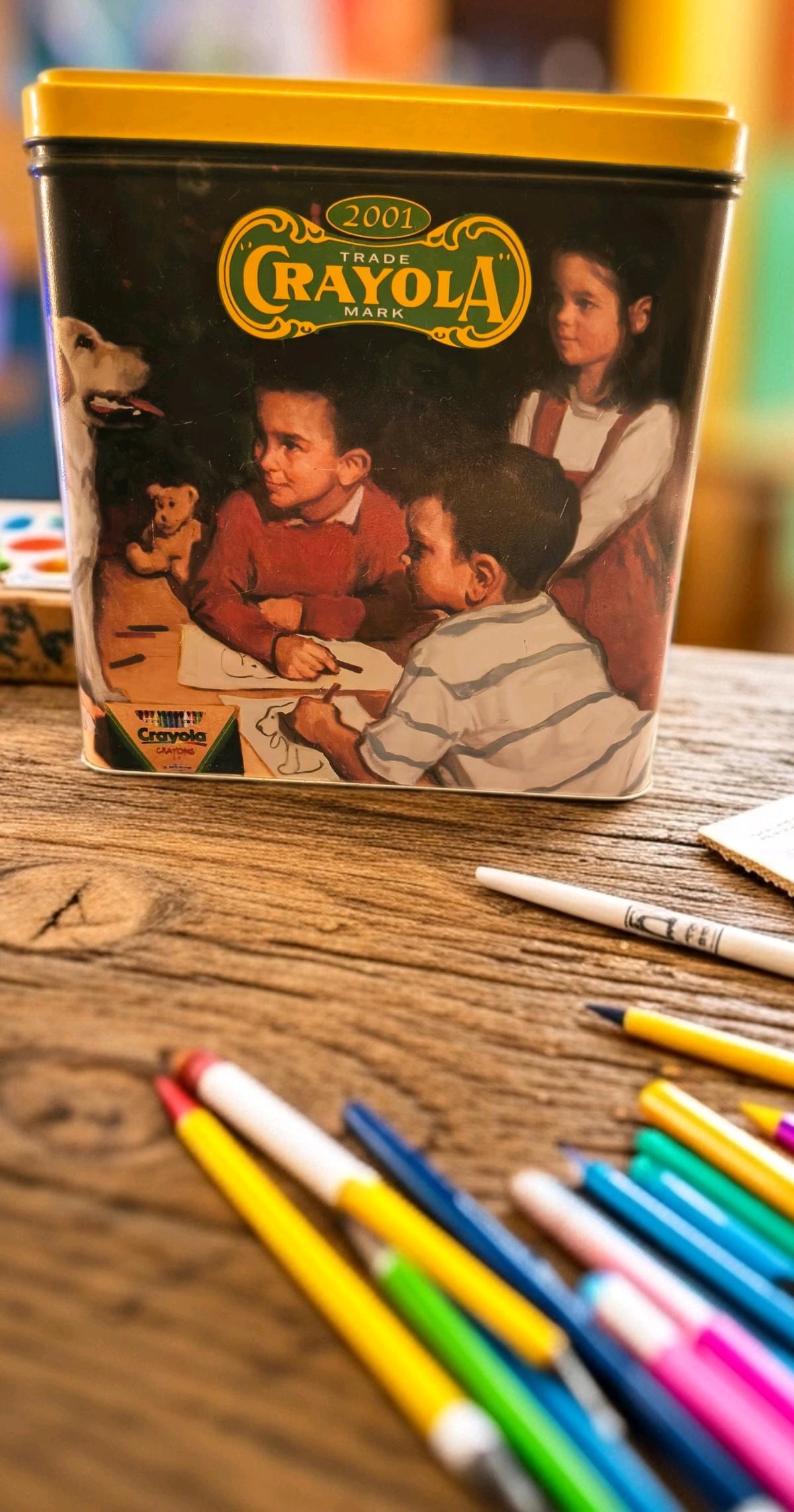 Crayola Tin Bank copyright 2001