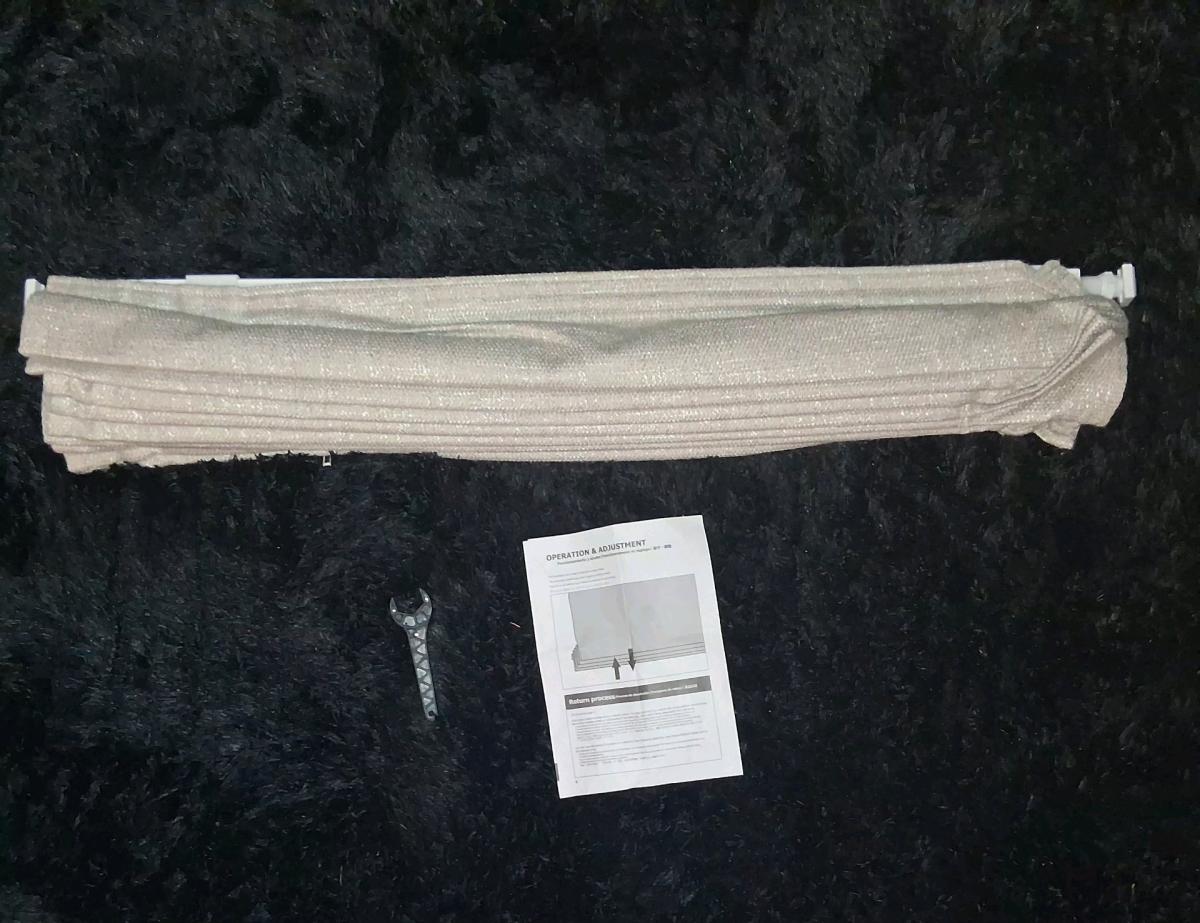 NN Cordless Roman Shades 33W x 64H Drew Beige