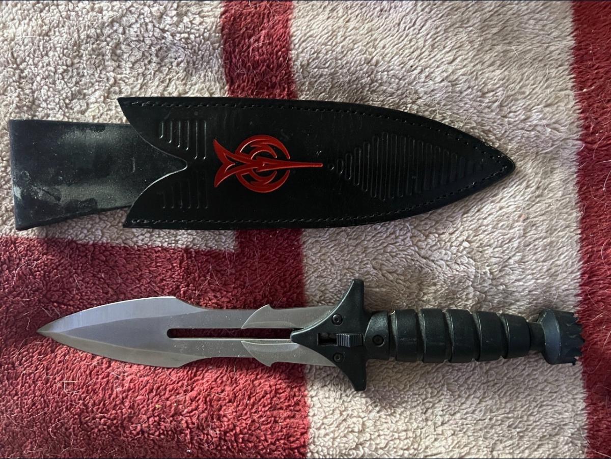 Star Trek Klingon DK Tahg Prop Dagger W Sheath