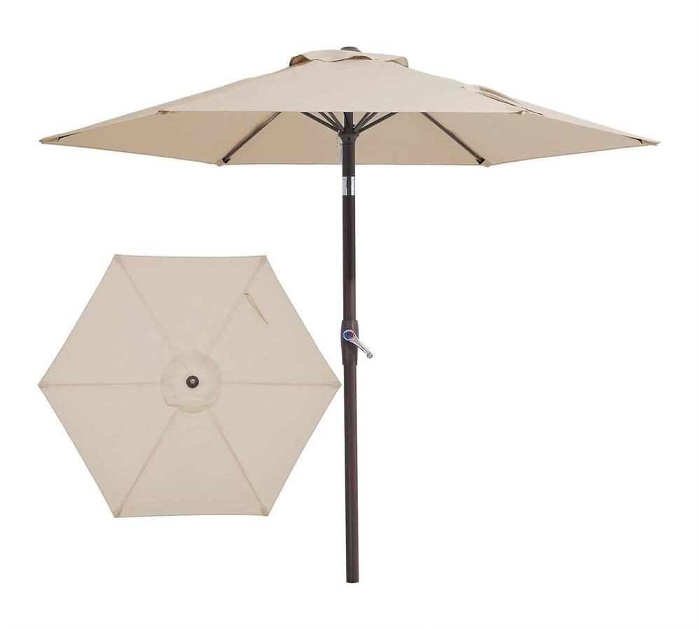 75FT Patio Umbrellas Market Table Umbrella with 6 Sturdy Rib