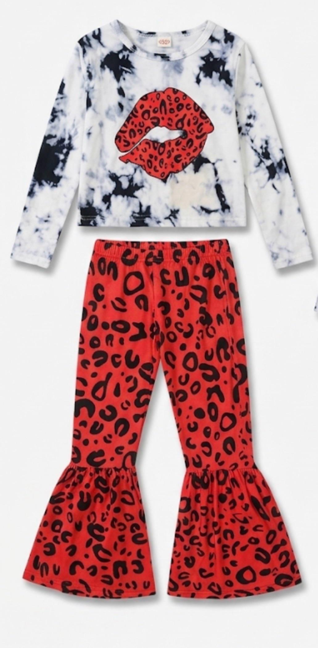 lot of 4 boutique ruffle pant sets