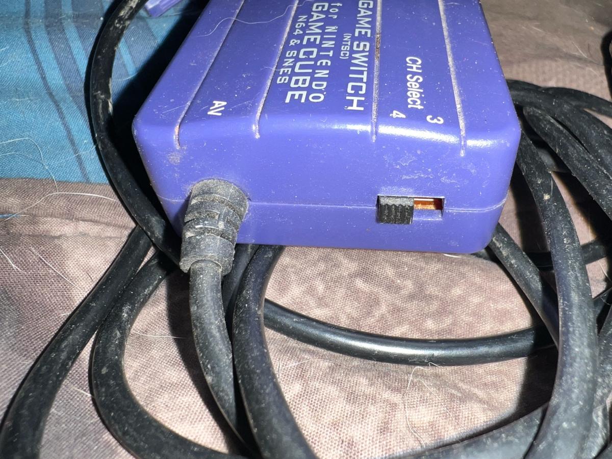 Vintage Nyko Game Switch RF Adapter for SNES N64 GameCube