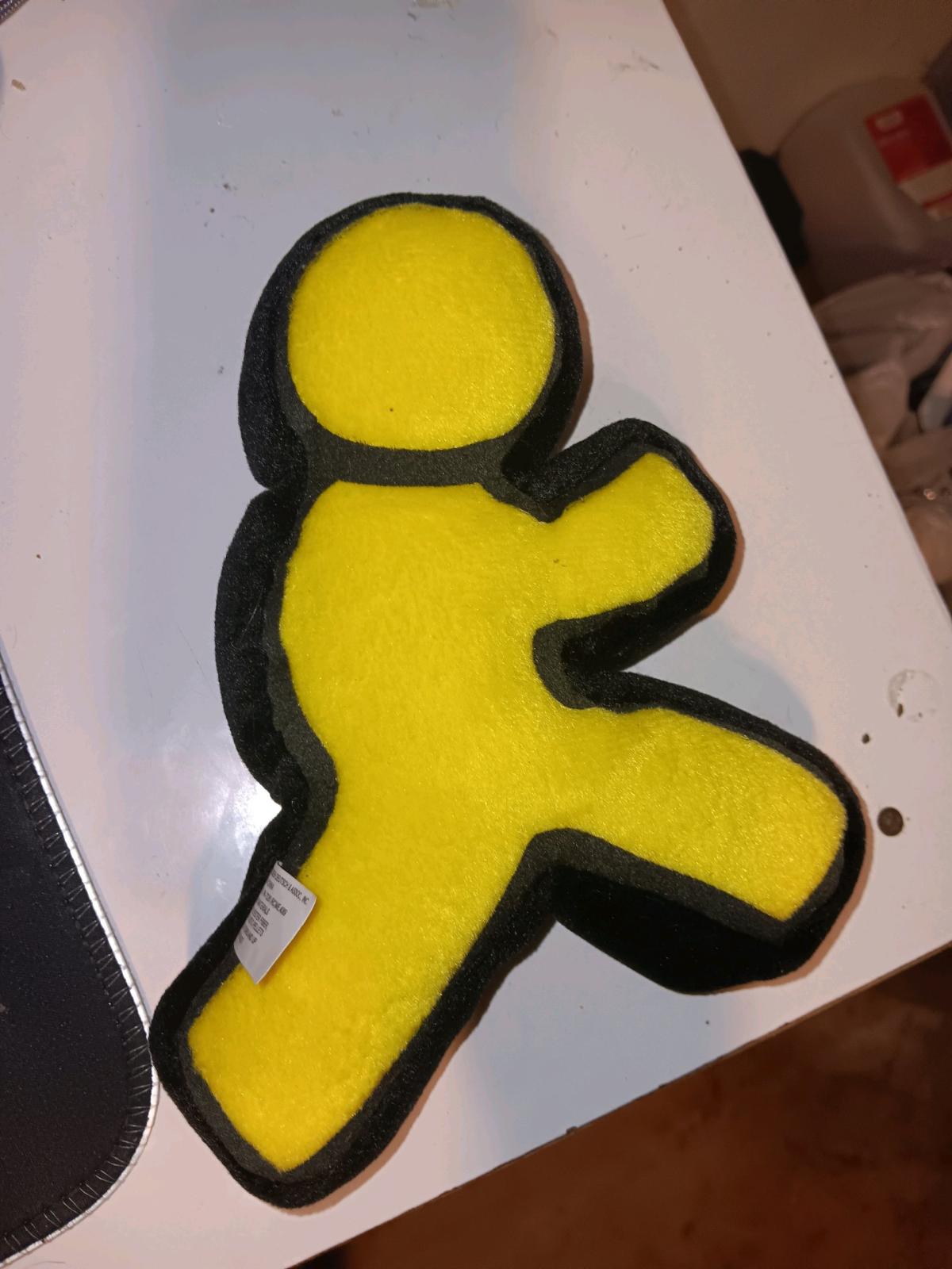 AOL running man plush
