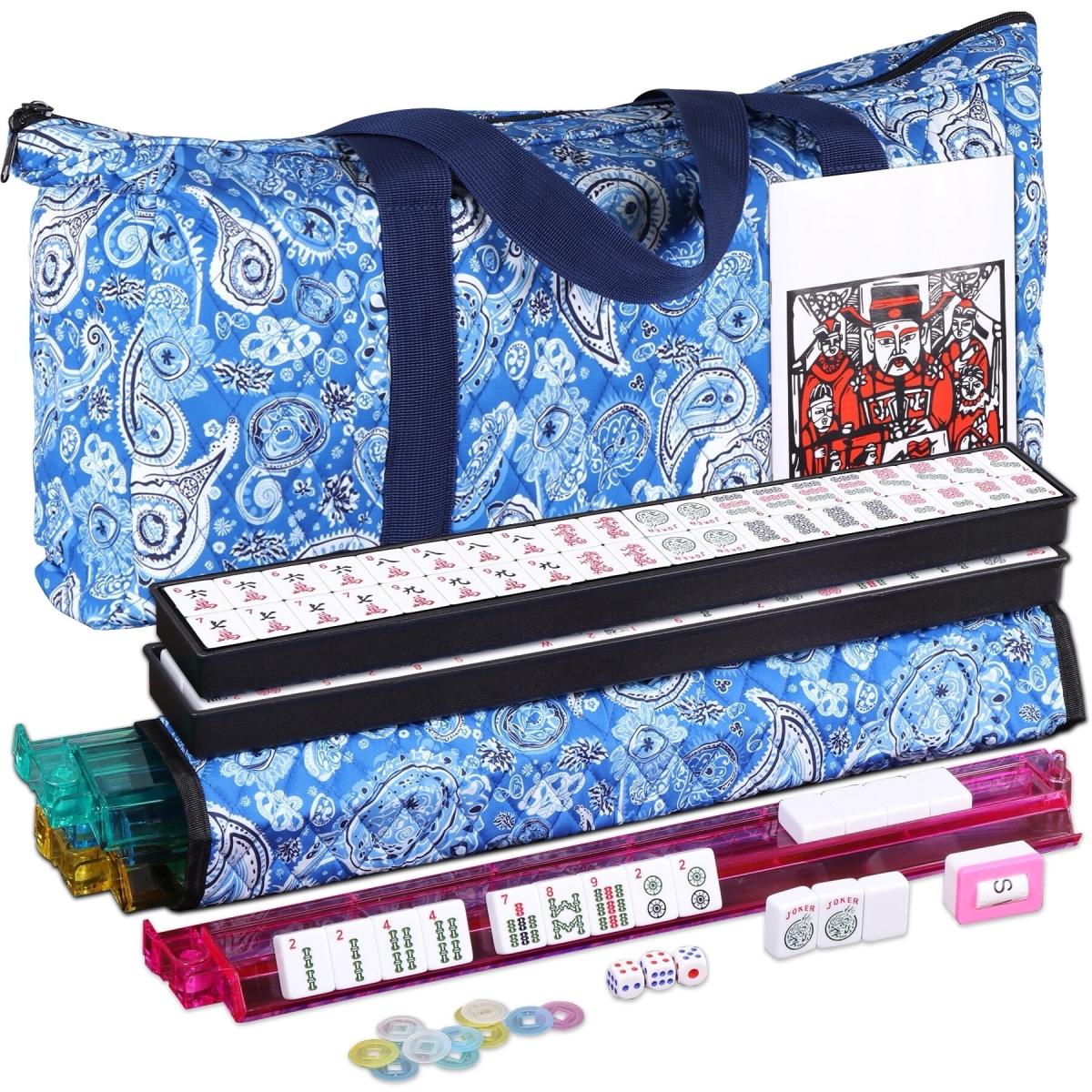American Mahjong Set 166 Tiles 4 AllinOne Rack  Pushers with