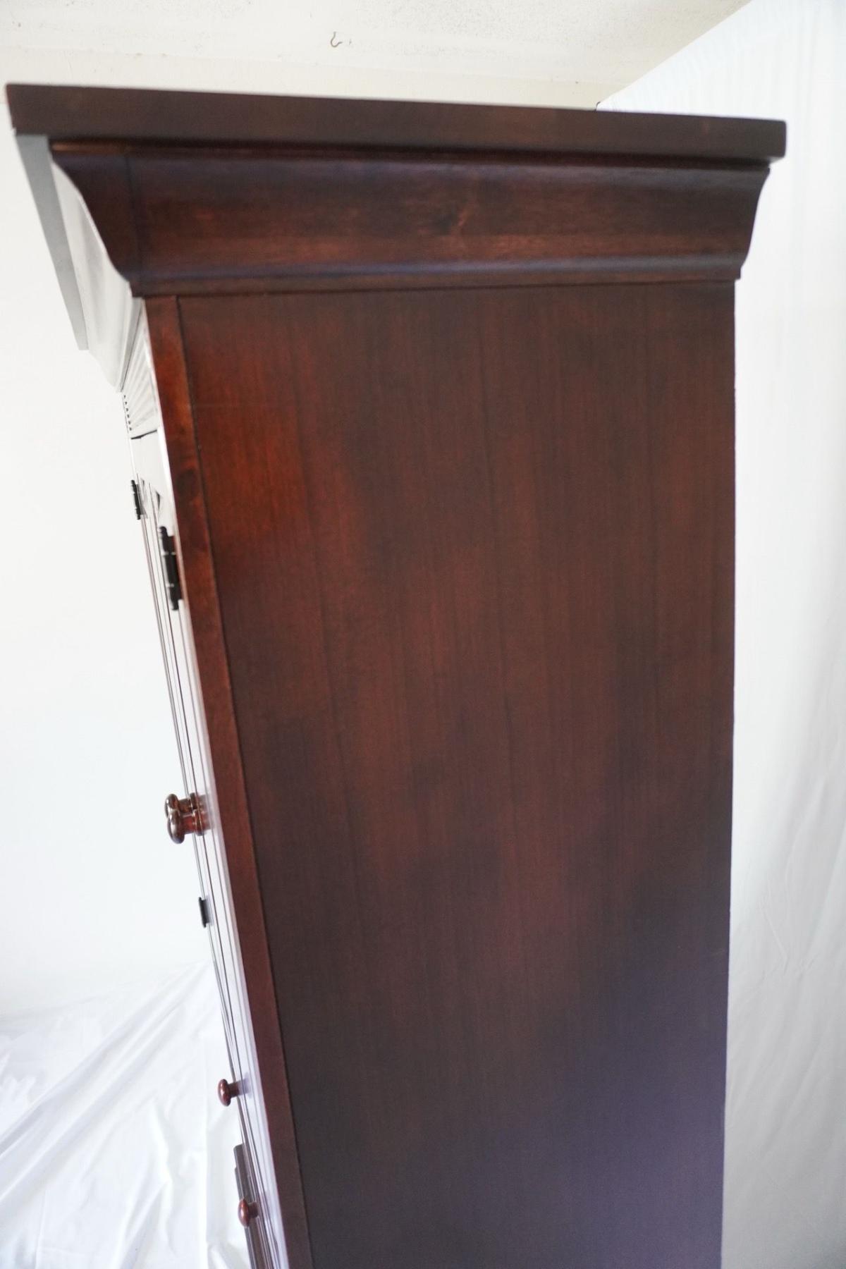 Beautiful Cherry Hardwood Armoire Dresser Entertainment Center with Drawers