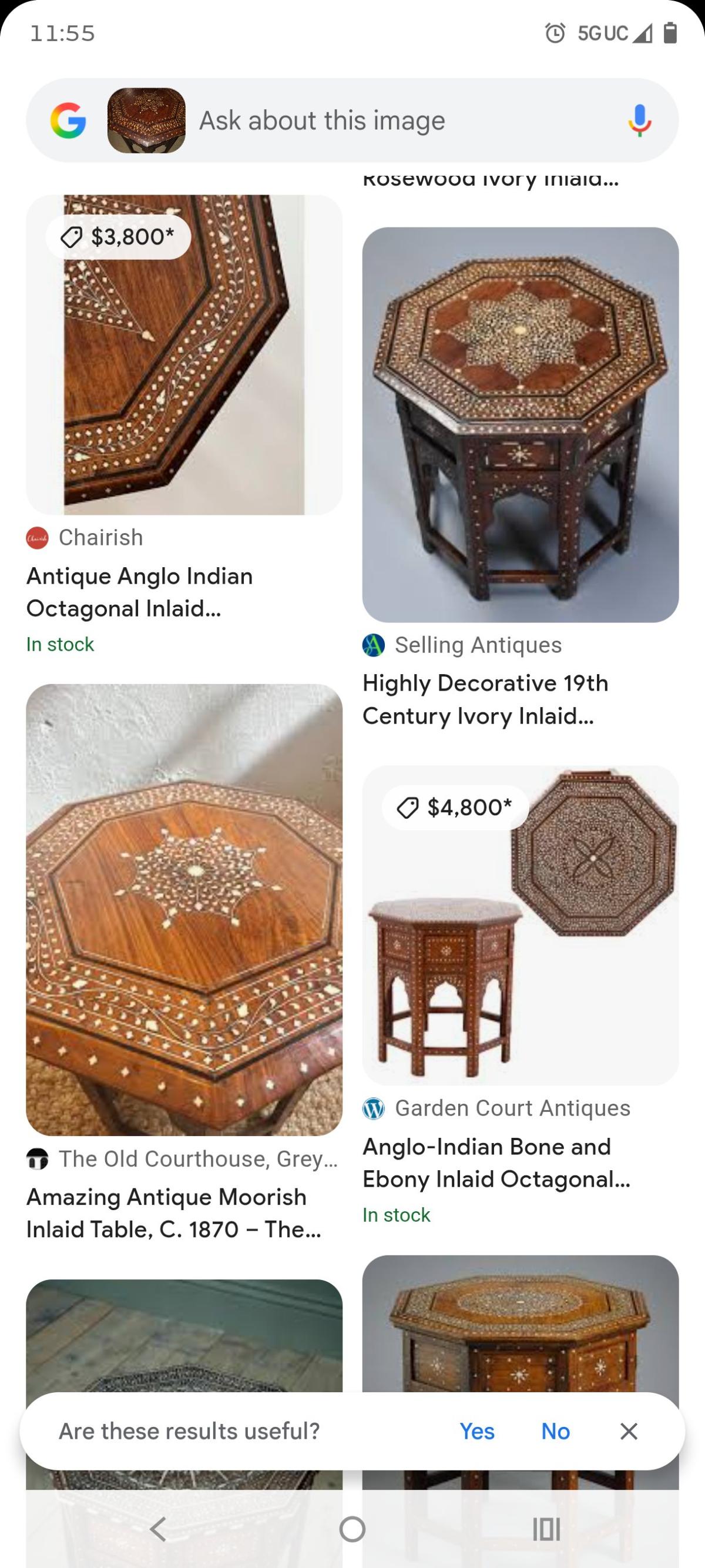 18th to 19th century octagon bone inlay table