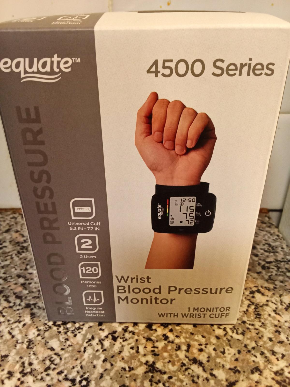 Equate wrist blood pressure monitor brand new never opened