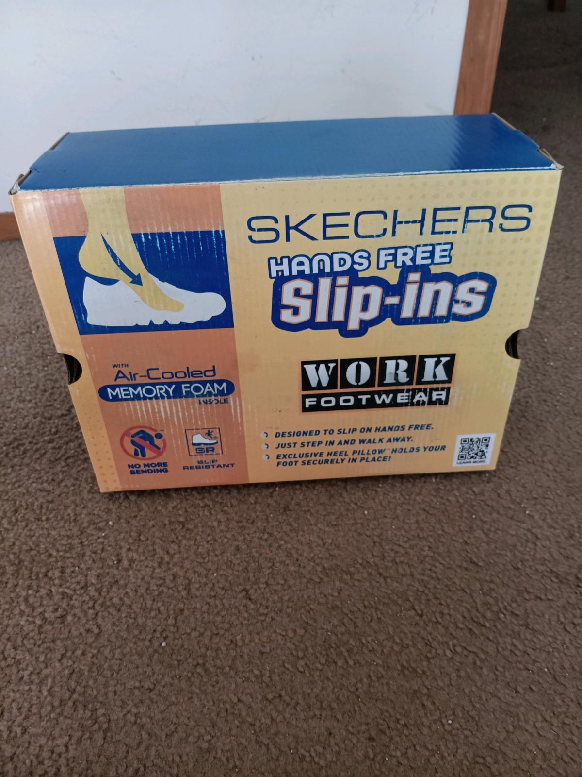 Sketchers woman steel toe shoes