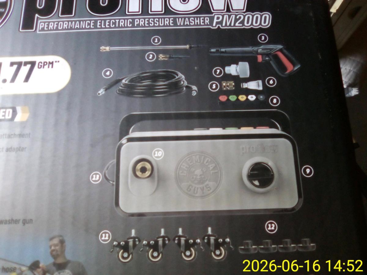 Chemical Guys Pressure Washer New