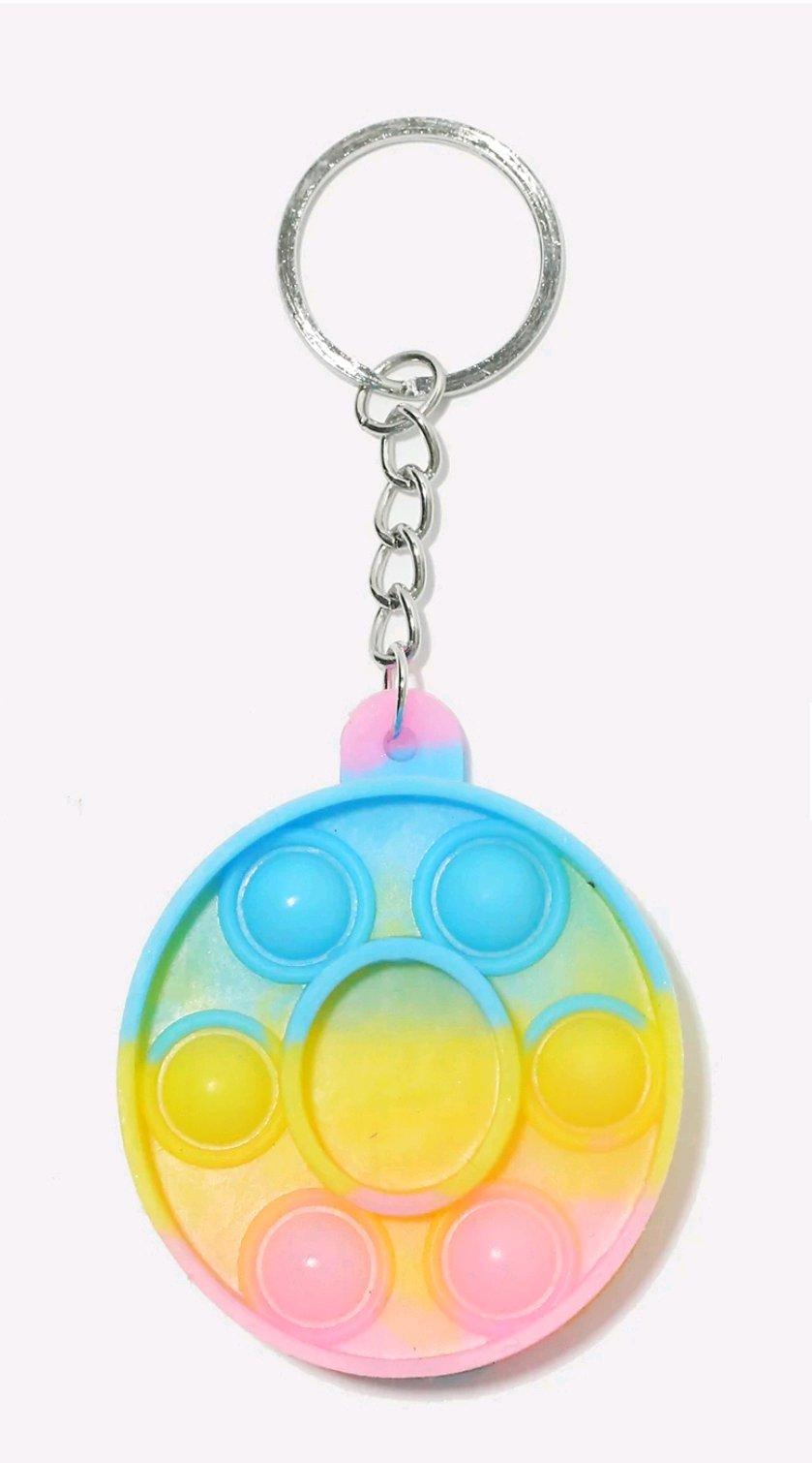 Alphabet Push Pop Keychain  O