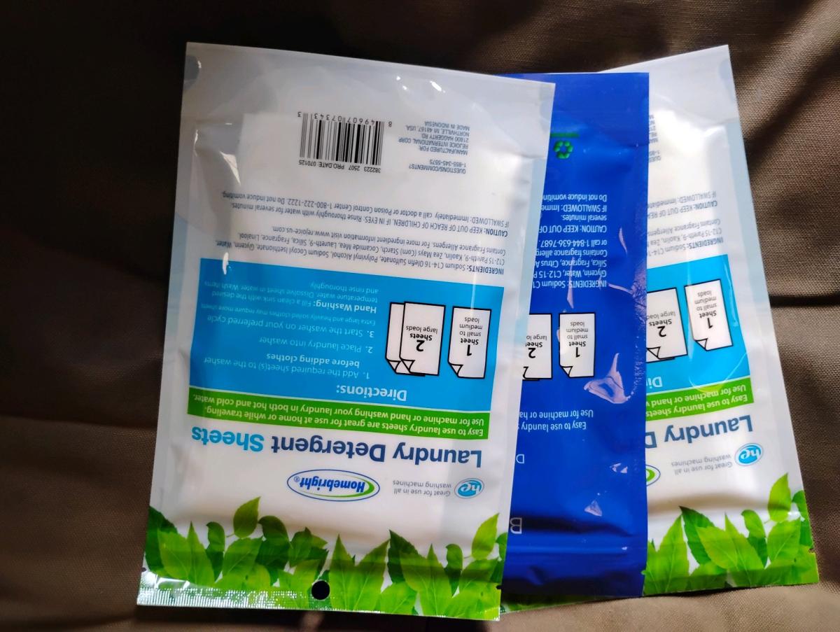 Three Brand New Packs of Laundry Detergent Sheets