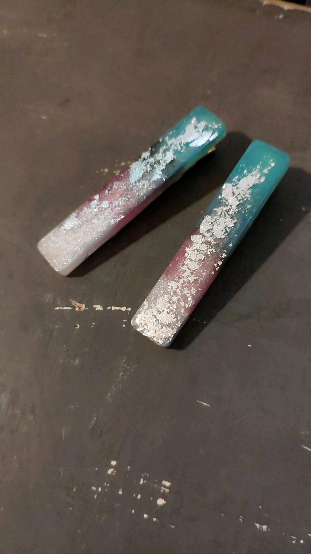 Handcrafted Resin Hairclips