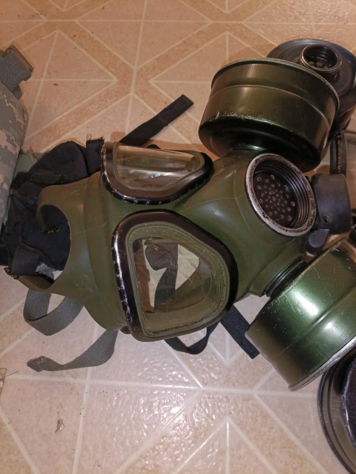 Authentic US issued M40 gas mask accessories