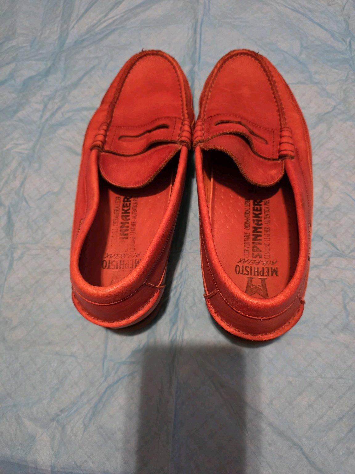 Mephisto Air Relax Spinnaker leather Oxblood penny loafers