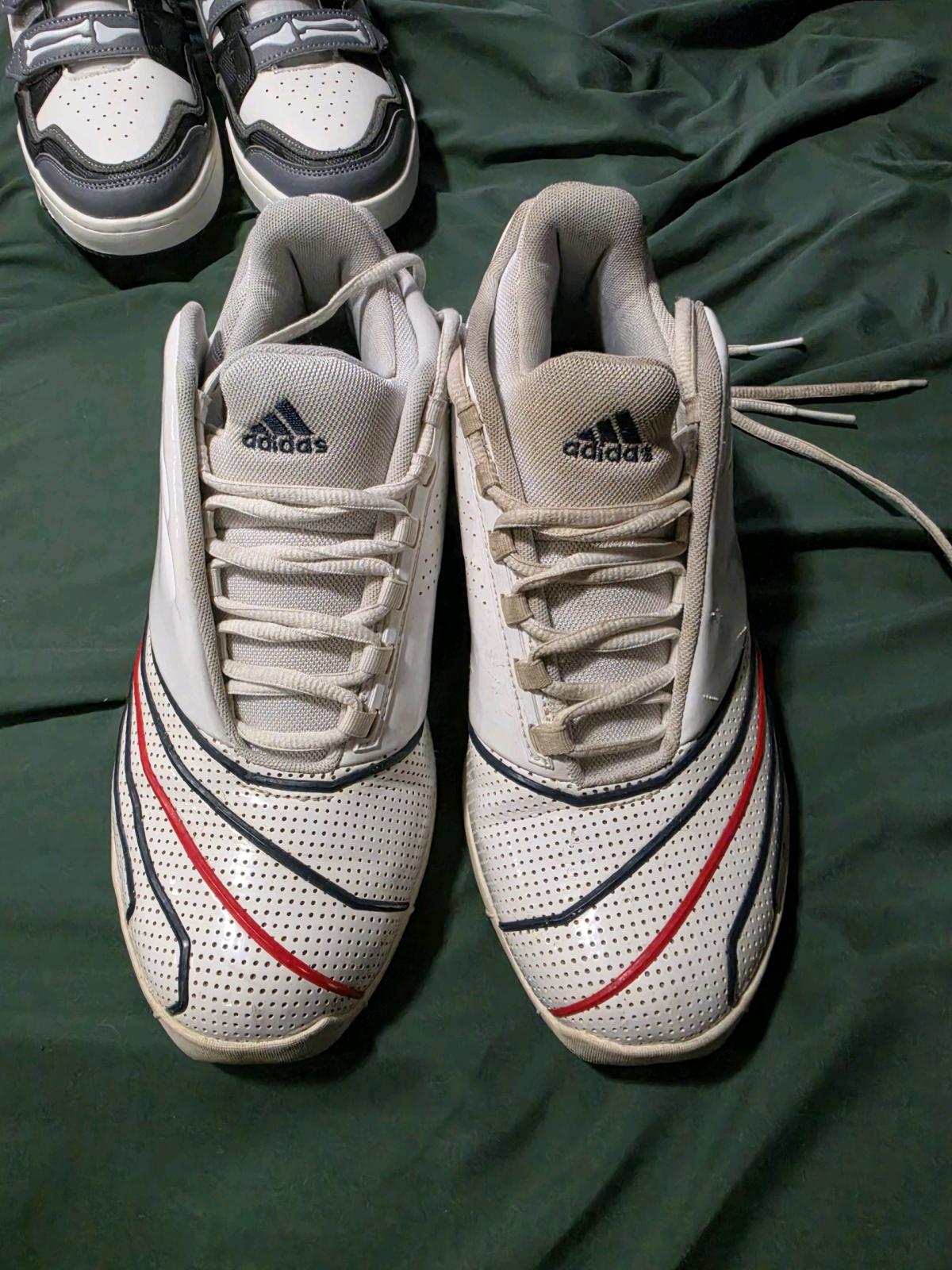 Mens red white and blue adidas