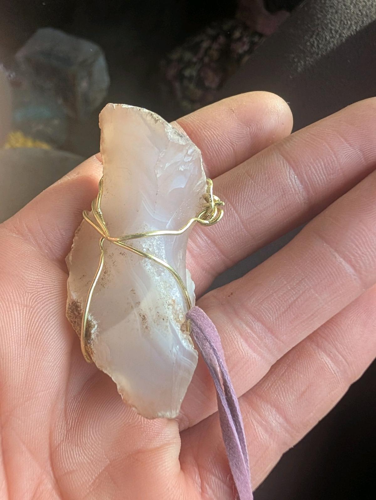 translucent chalcedony quartz