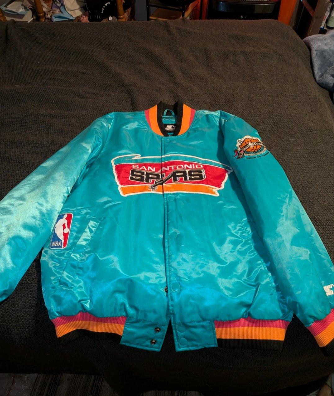 Mens San Antonio Spurs Mitchell  Ness Teal Hardwood Classics