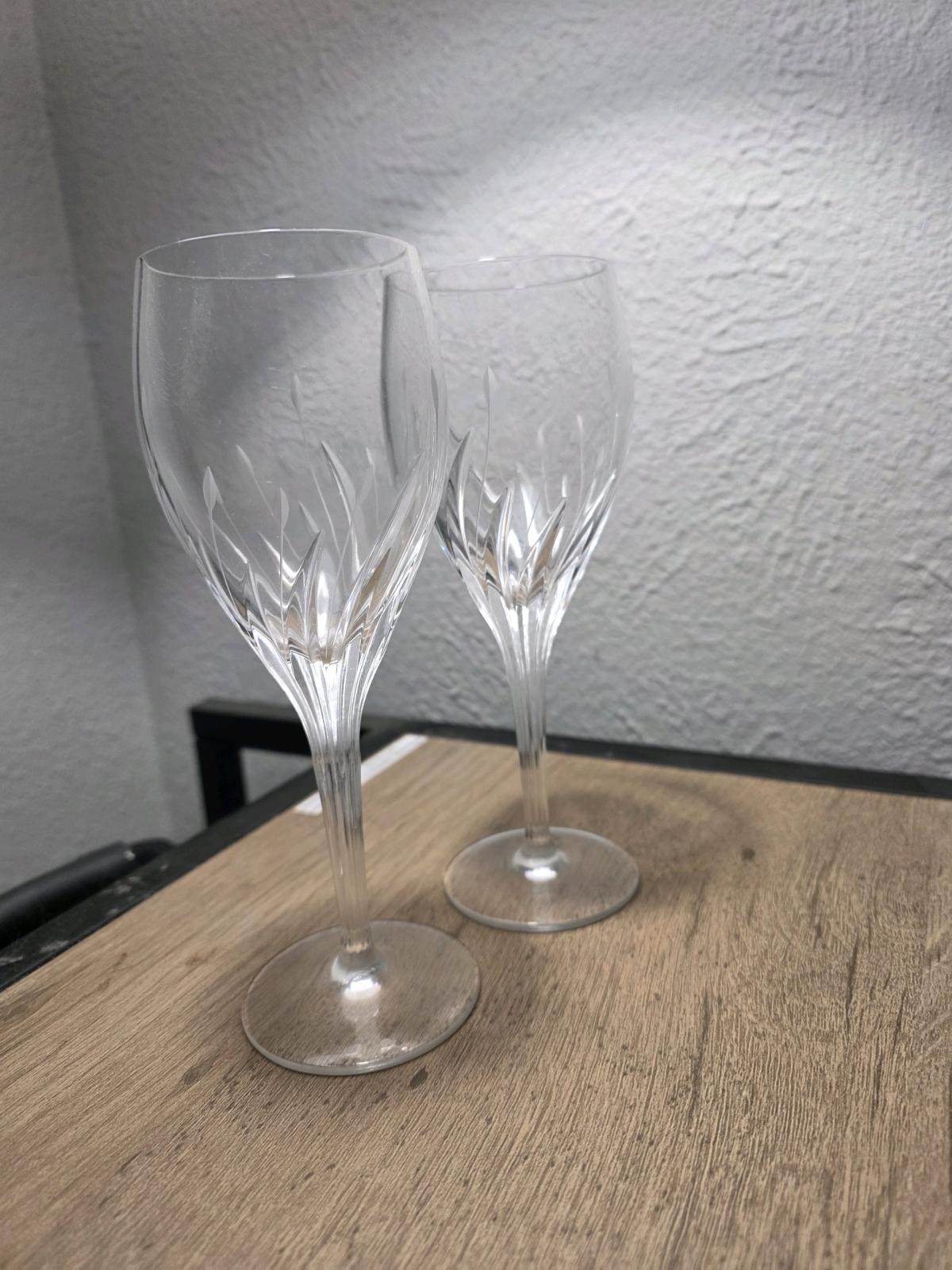 noitake moondust water goblets two of them