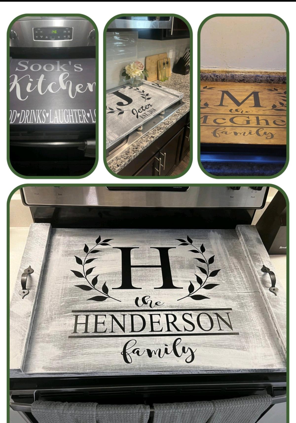 Personalized Stove Top Covers