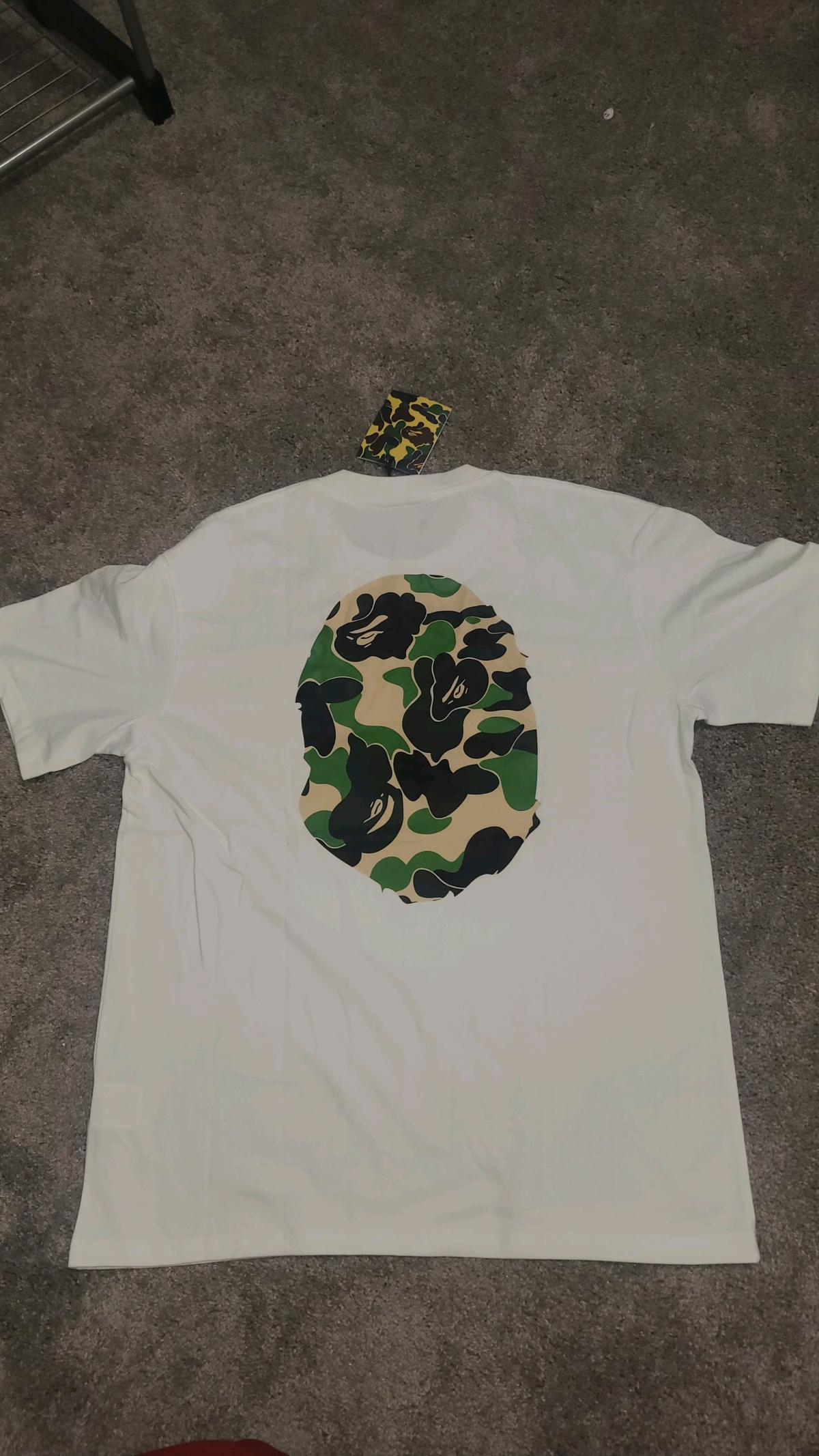 White bape tee