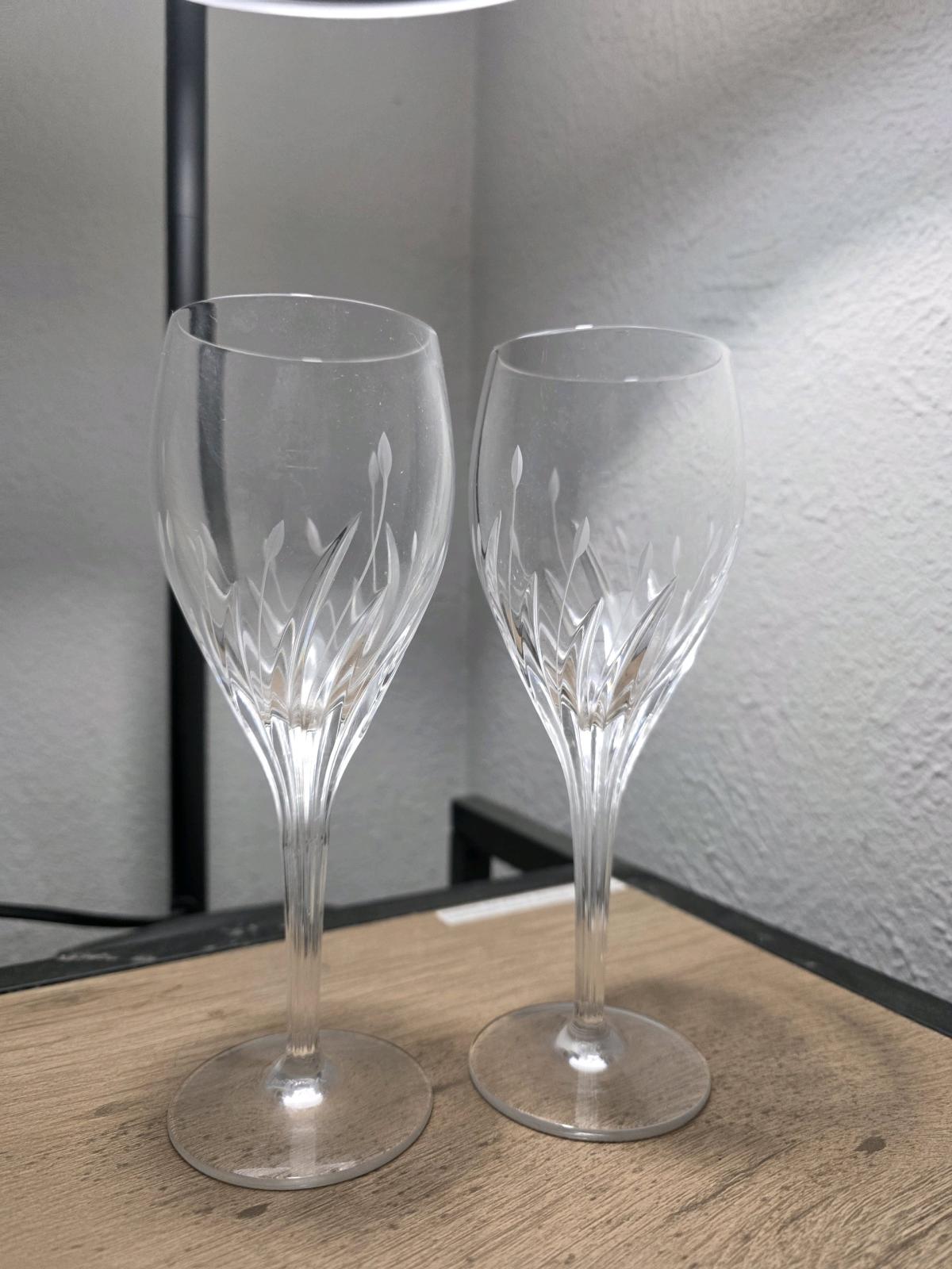 noitake moondust water goblets two of them