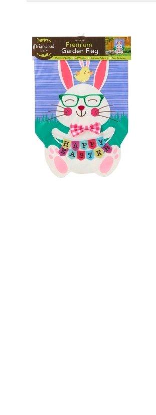 Briarwood Lane 125x18 Happy Easter Bunny Garden Flag