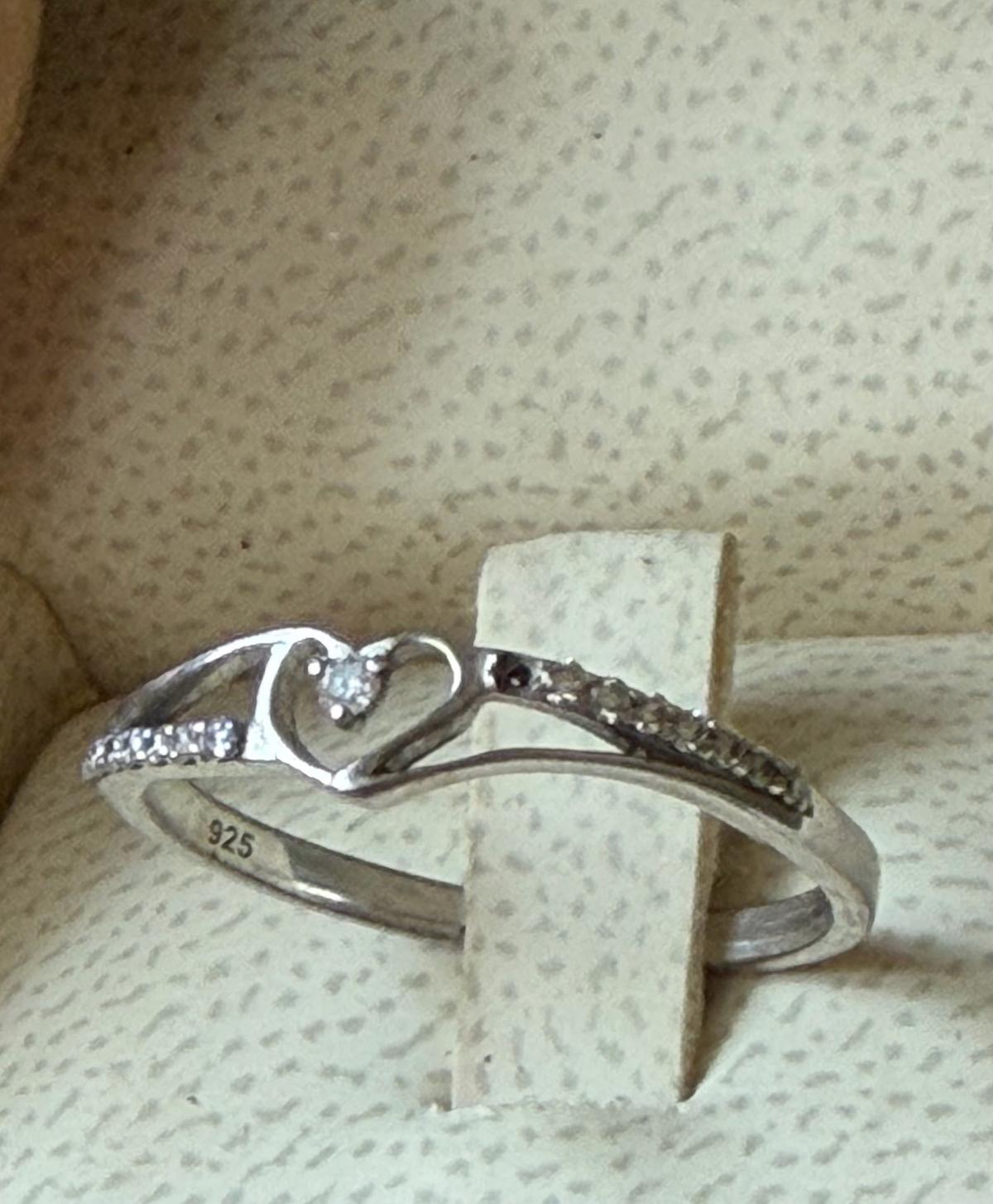 women 925 silver promise ring