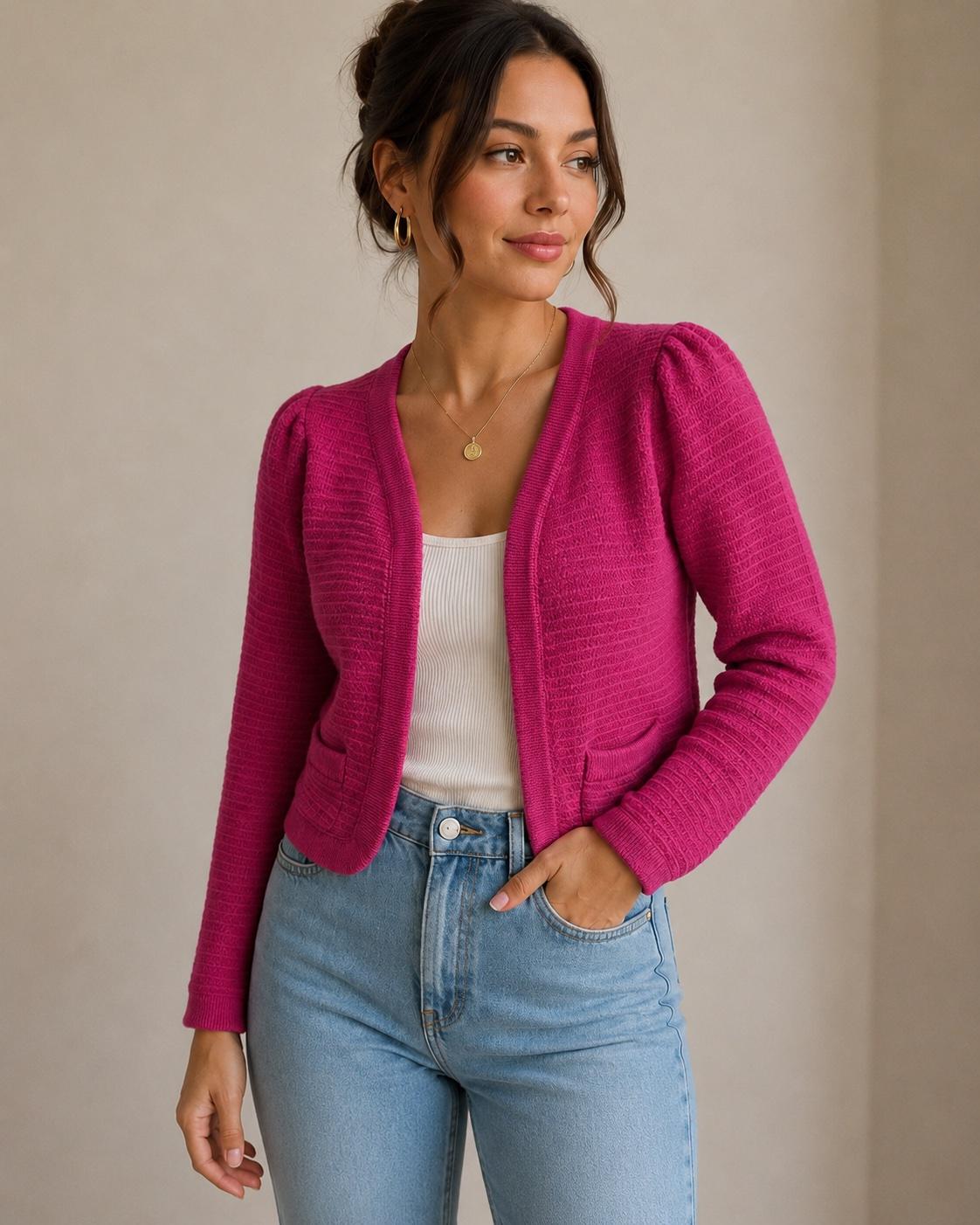 Ann Taylor Open Front Cardigan Sweater