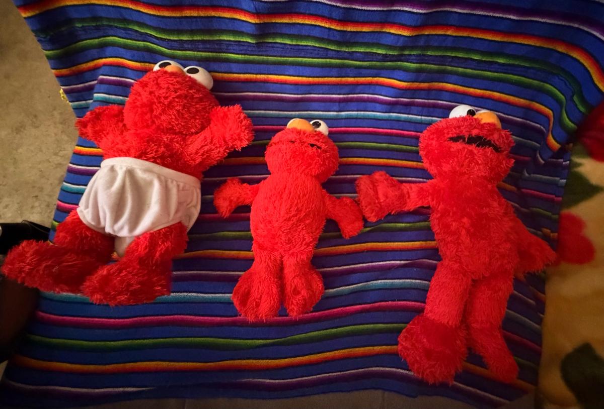 three3 Elmo bundle set babyelmo lil Elmo tickle me Elmo