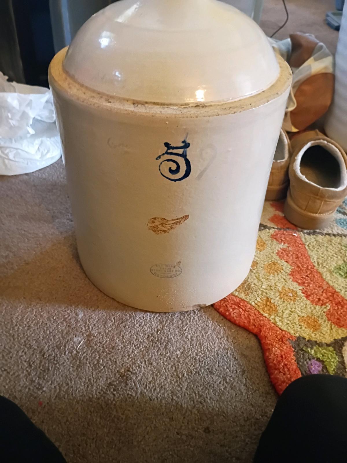 5 gallon jug redwing crock