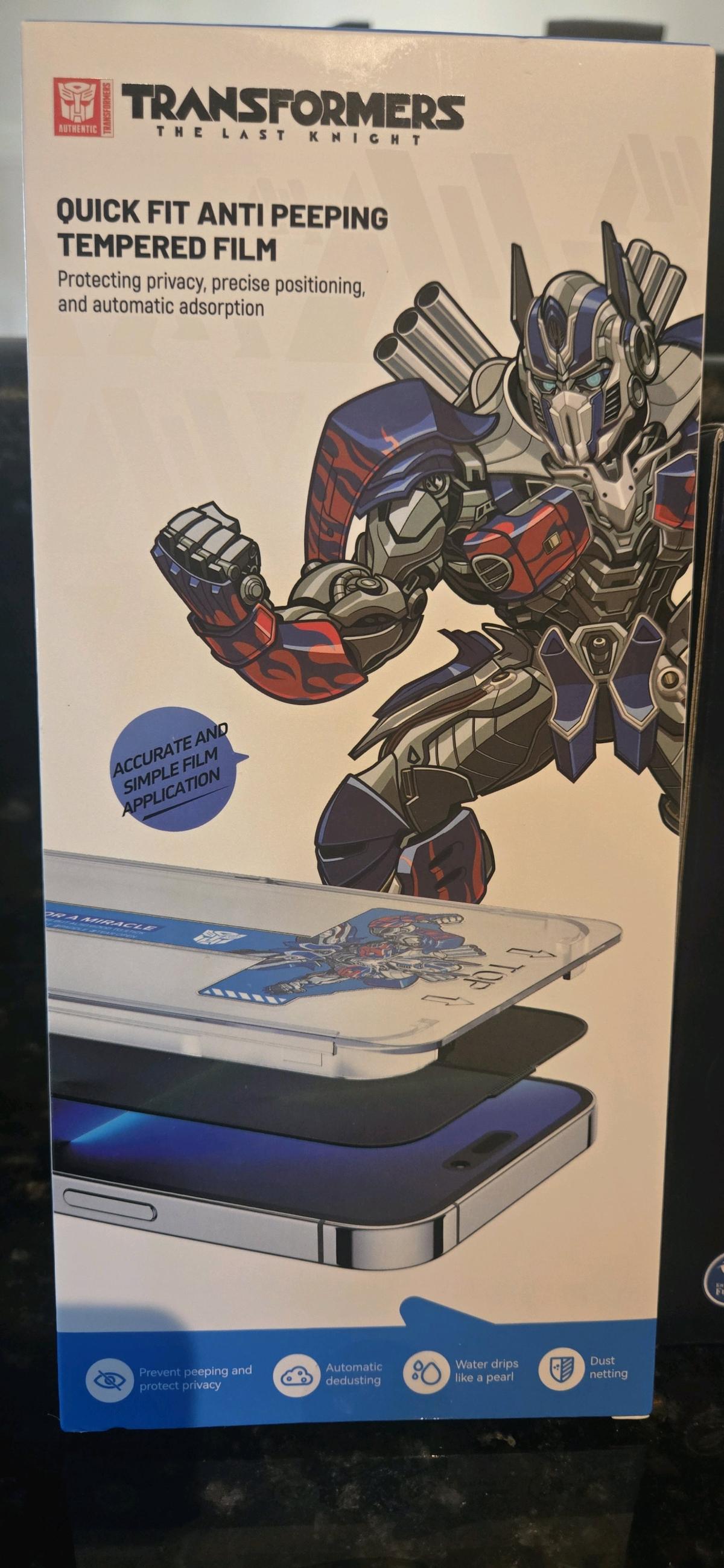 iPhone 15 Pro Max Privacy Screen Protector Auto Dust Elimina