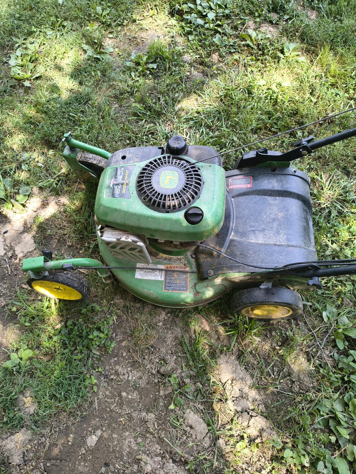 john deere push mower self propelled